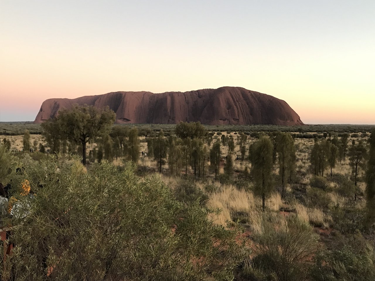 Watching the sunrise over Uluru, Australia